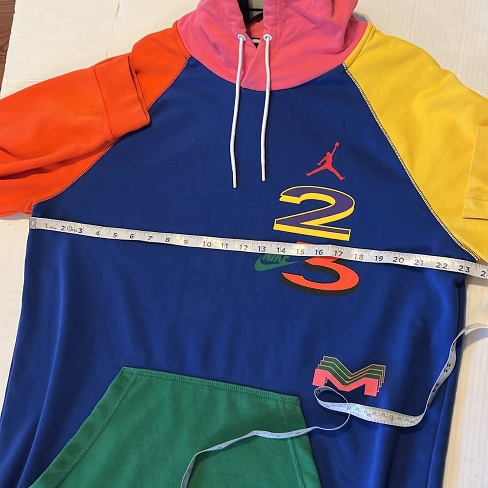 Nike-XL- Air Jordan 90s retro color blocked, hoodie,long sleeve, swish, Jumpman. - Picture 10 of 14